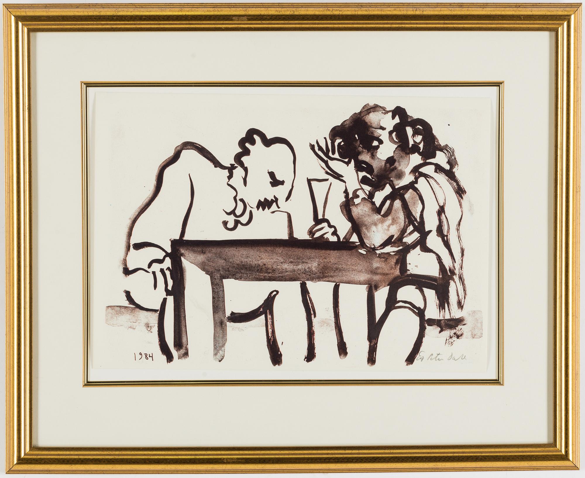 PETER DAHL, färglitografi, signerad Peter Dahl och numrerad EA med blyerts.