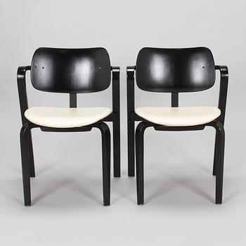 Ilmari Tapiovaara, nojatuoleja, 6 kpl, ”Aslak”, Asko, 1960-luku.
