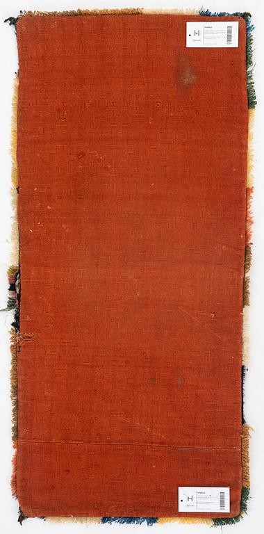 Åkdyna, rölakan, ca 47 x 104 cm sydvästra Skåne, Oxie eller Skytts härad, tidigt 1800-tal.