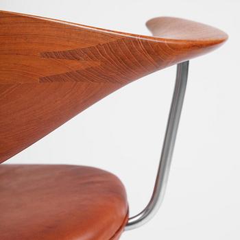 Hans J. Wegner, skrivbordsstol, "Swivel Chair" modell "JH502", Johannes Hansen, Danmark, 1950-60-tal.