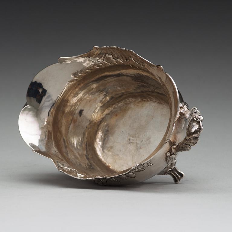 ANDERS CASTMAN dy, Eksjö 1779, konfektskål, silver, rokoko.