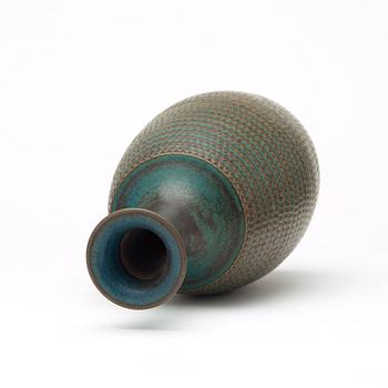 Stig Lindberg, a stoneware vase, Gustavsberg Studio 1962.