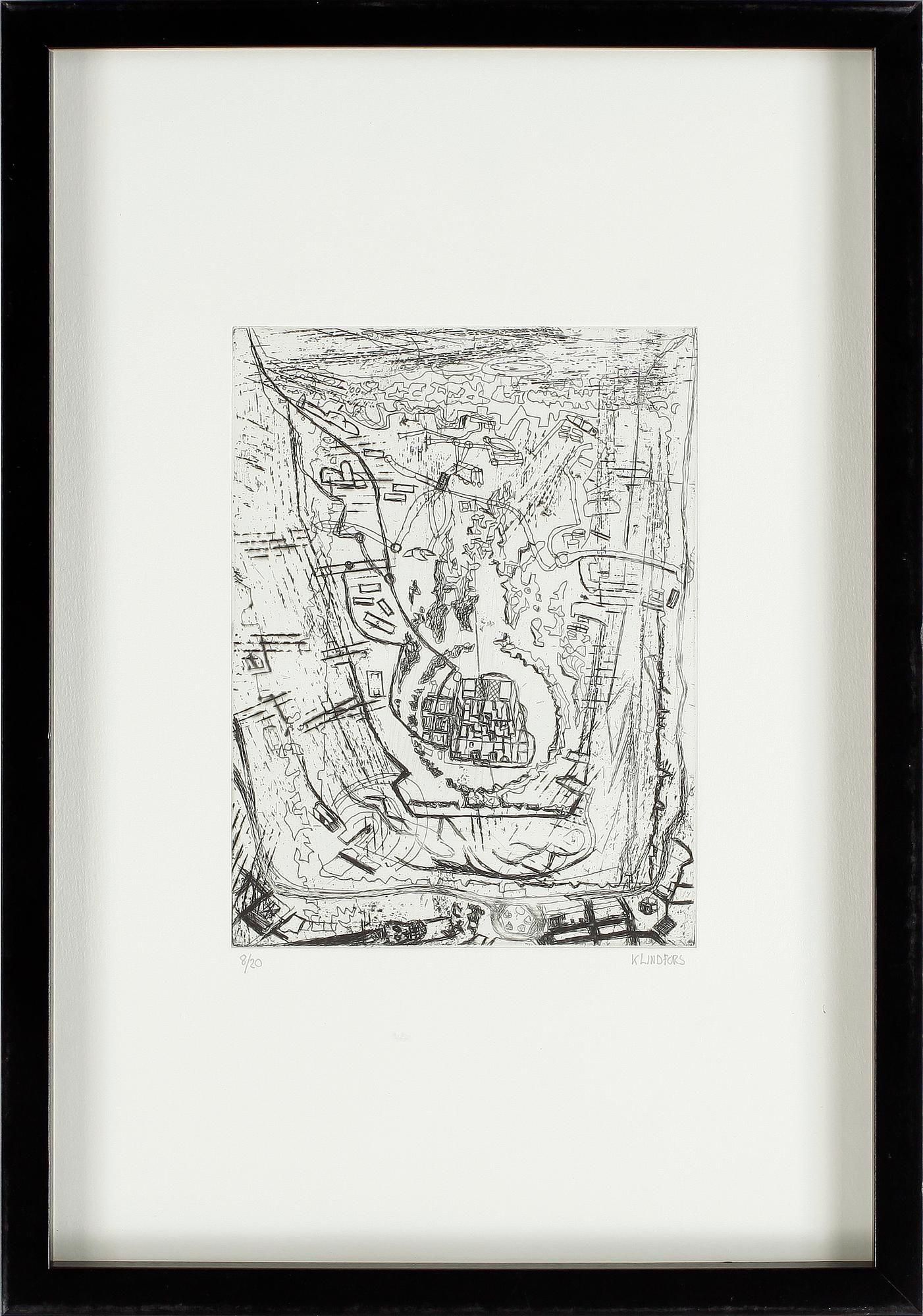 KENT LINDFORS,etsning, signerad och numrerad 8/20.