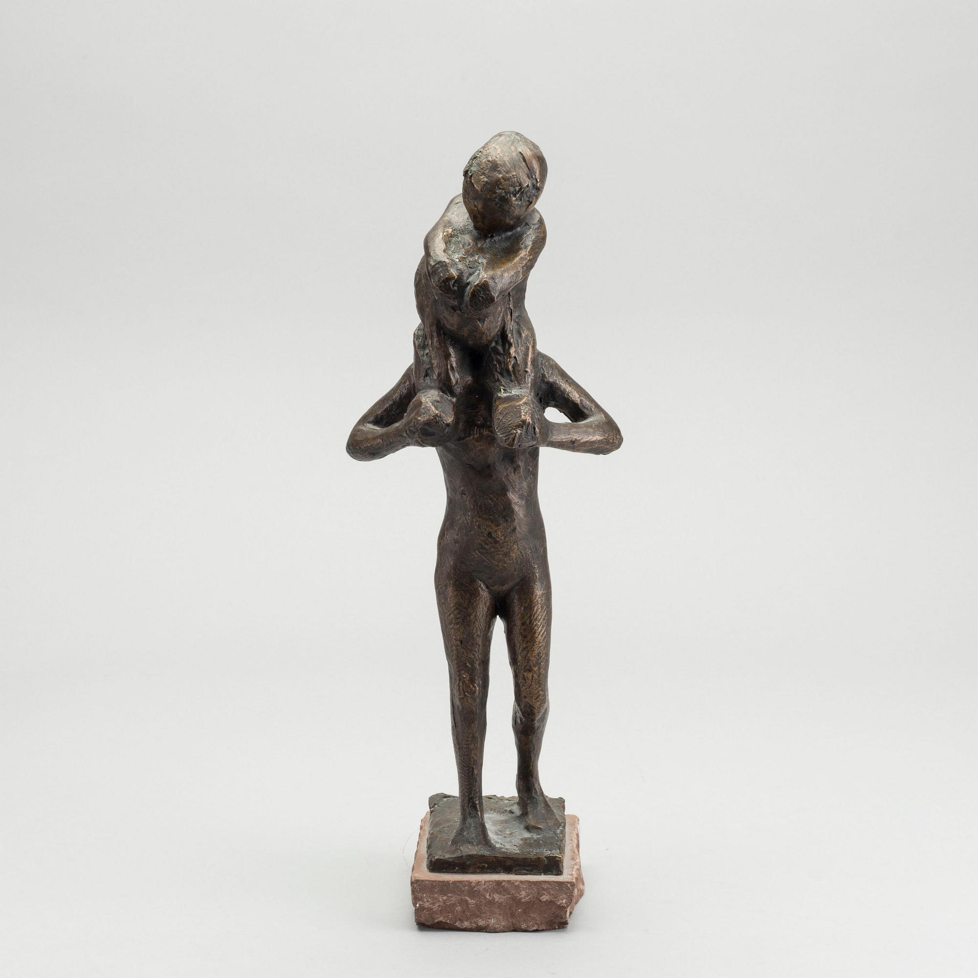 AXEL OLSSON, Skulptur, brons signerad.