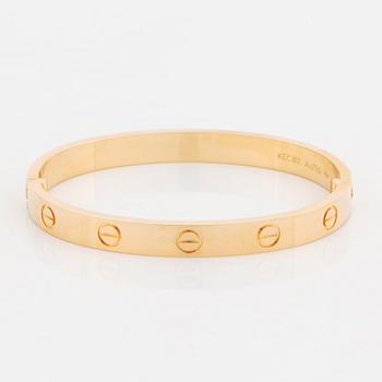 A Cartier 18K gold "Love" bracelet.