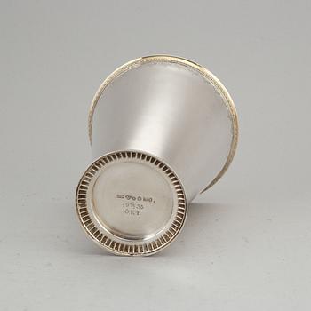 A silver beaker by GAB, Stockholm 1937.