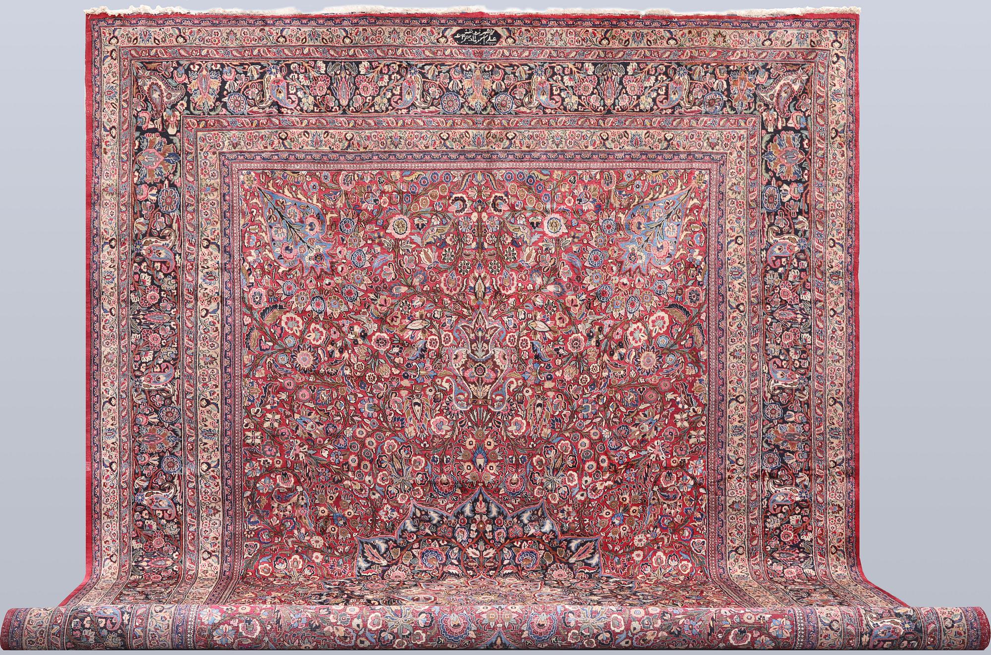 Carpet, Antique Dorokhsh (Khorasan), Signed, 636 x 377 cm.