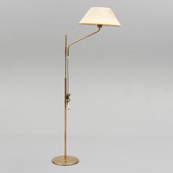 A second half of the 20th century brass floor light, Nordiska Kompaniet.