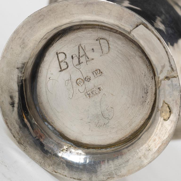 Petter Gillberg, bägare, silver, Varberg 1791.