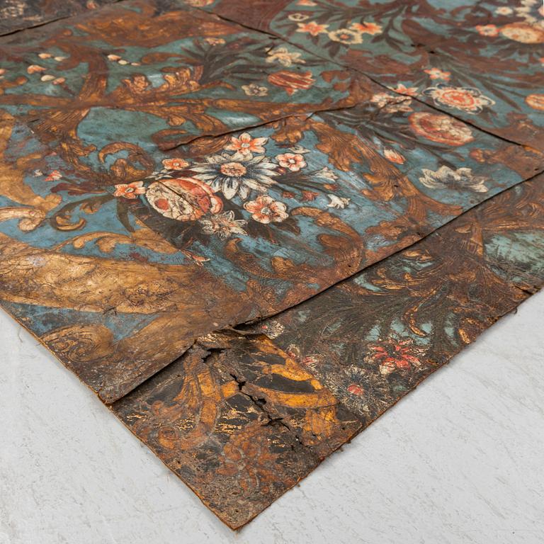 TAPET /GYLLENLÄDER, Holland, 1700-talets början.