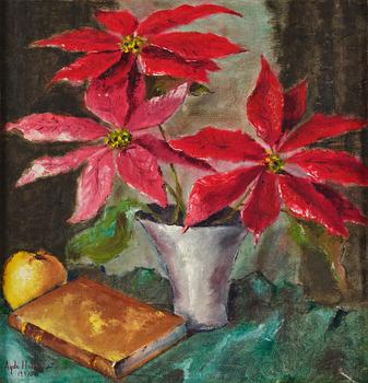 Agda Holst, Still Life with Poinsettia.