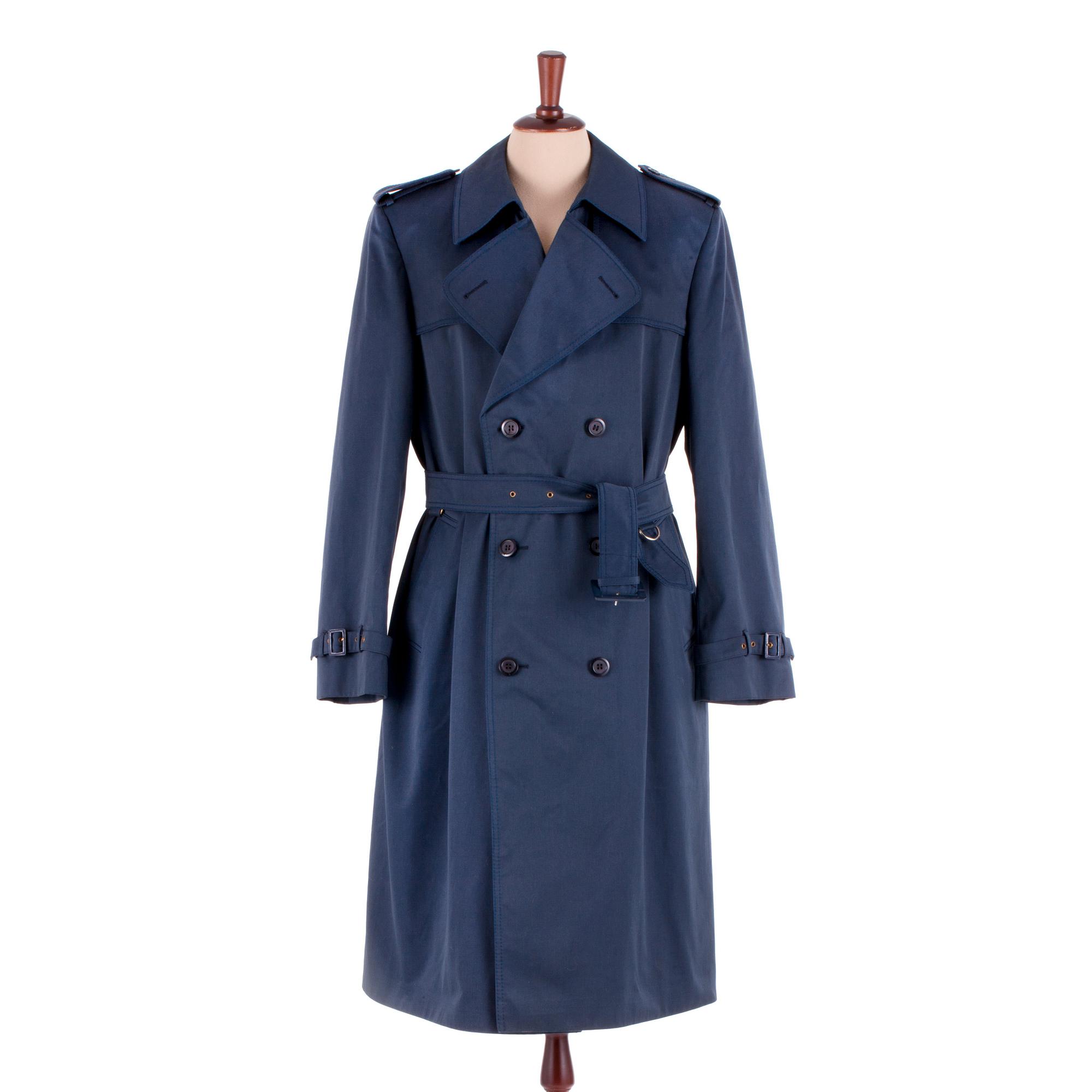 CHRISTIAN DIOR, a men's darkblue trenchcoat.