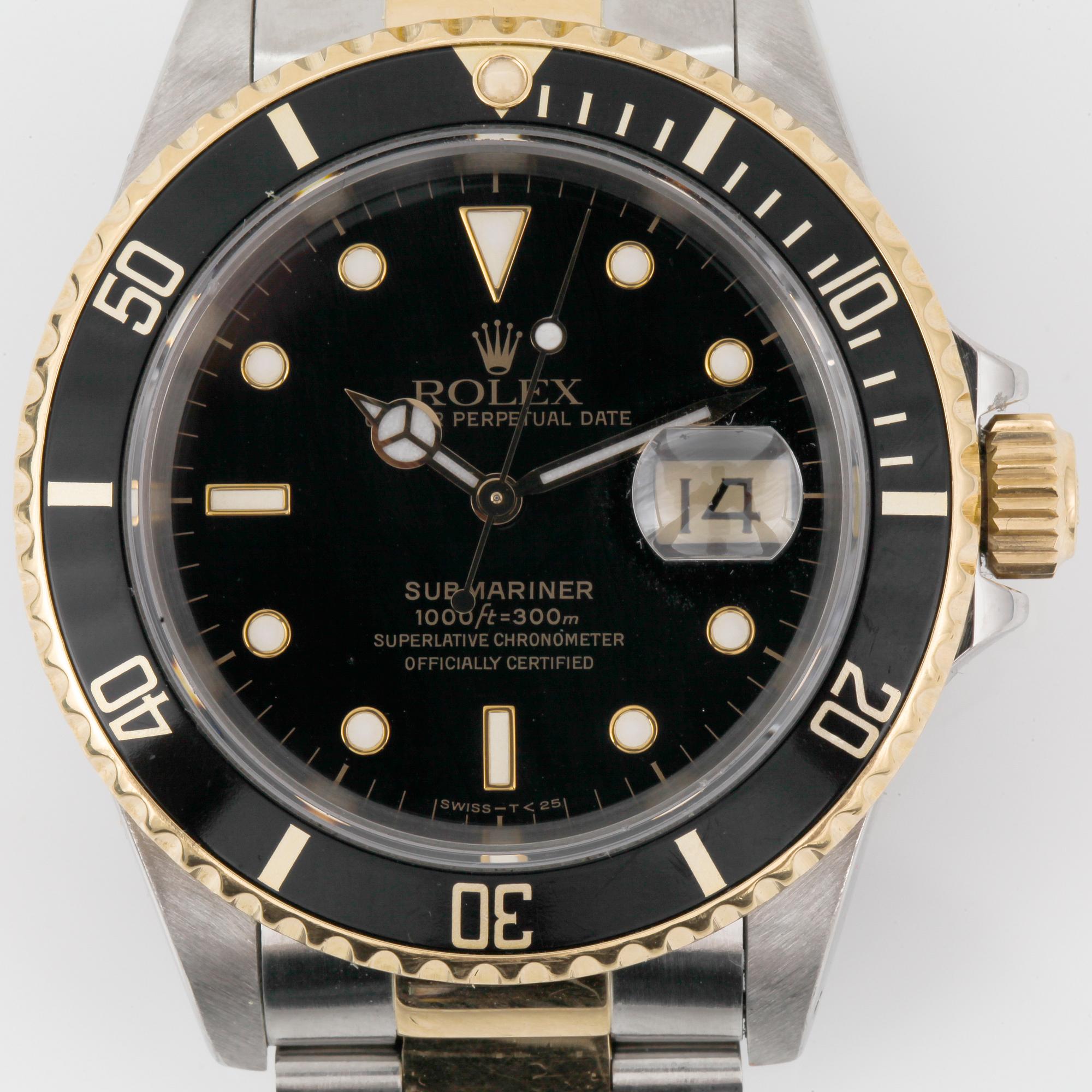 ARMBANDSUR, Rolex Oyster Perpetual Date, Submariner, Superlative Chronometer.