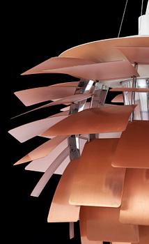 TAKLAMPA, "PH-Kotte", Poul Henningsen för Louis Poulsen, fomgiven 1957. Höjd ca 110 cm, inkl upphängning.