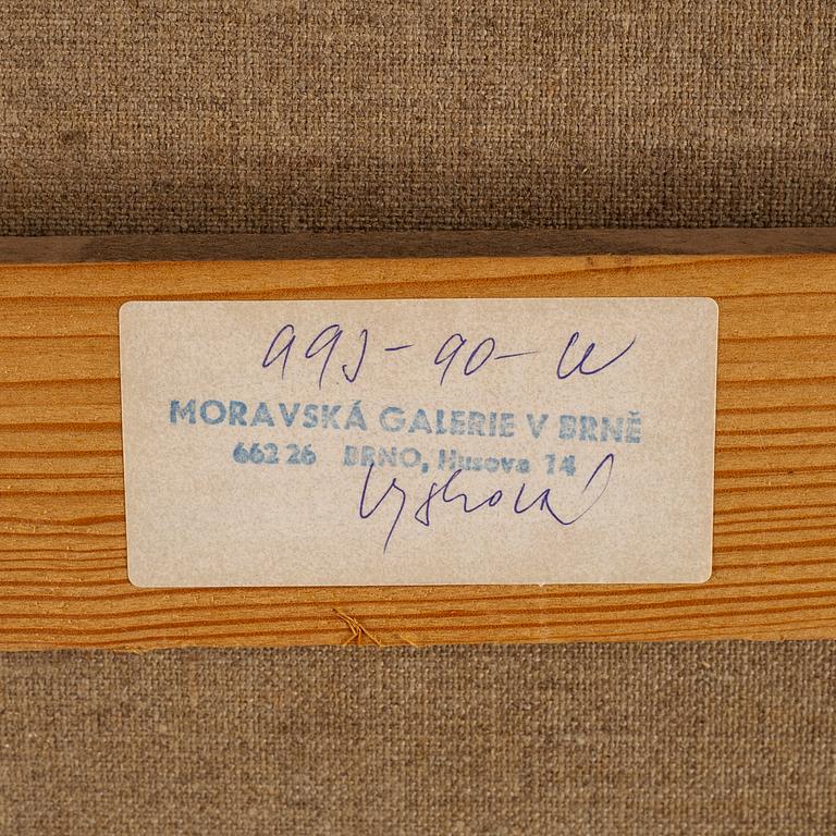 Josef Vohrabal, oil on canvas, signed and dated 1971.