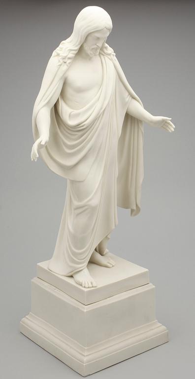FIGUR, parian, efter Bertel Thorvaldsen, Gustavsberg, 1911.