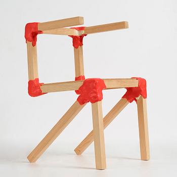 Jerszy Seymour, "Amateur Workshop chair", karmstol, Studio Jerszy Seymour, Berlin ca 2010.