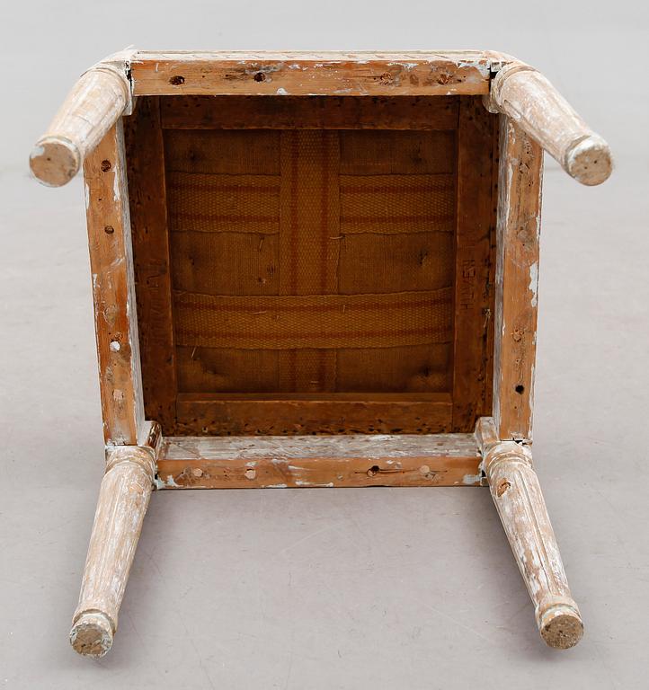 TABURETT, gustaviansk, 1700-talets slut.