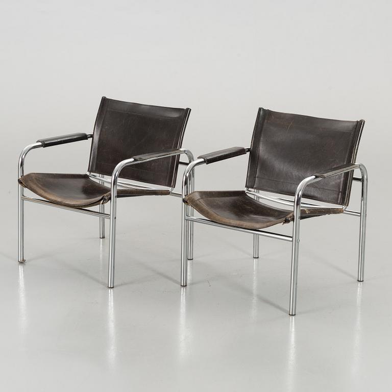 A pair of 'Kinte' armchairs by Tord Björklund for IKEA.