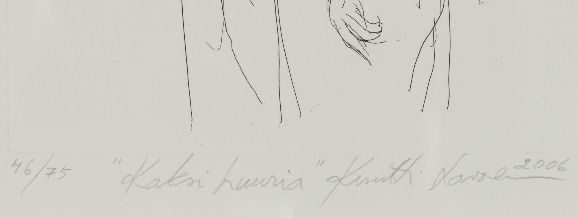 KUUTTI LAVONEN, tusch, sign. och dat. 2006.