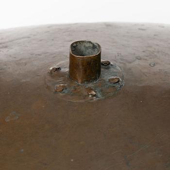 A Swedish copper funnel, 18th / early 19th century.