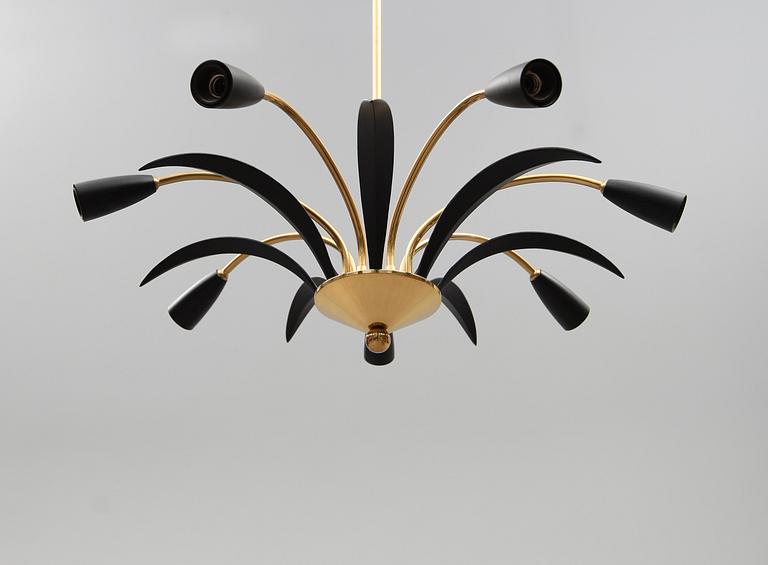 TAKLAMPA, 1900-talets mitt, höjd 69 cm.