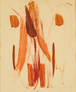 EDDIE FIGGE, watercolour on paper, signed and dated 1956.