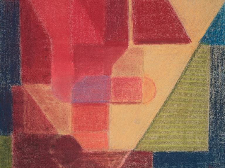 CO Hultén, pastell på papper och utförd 1937.