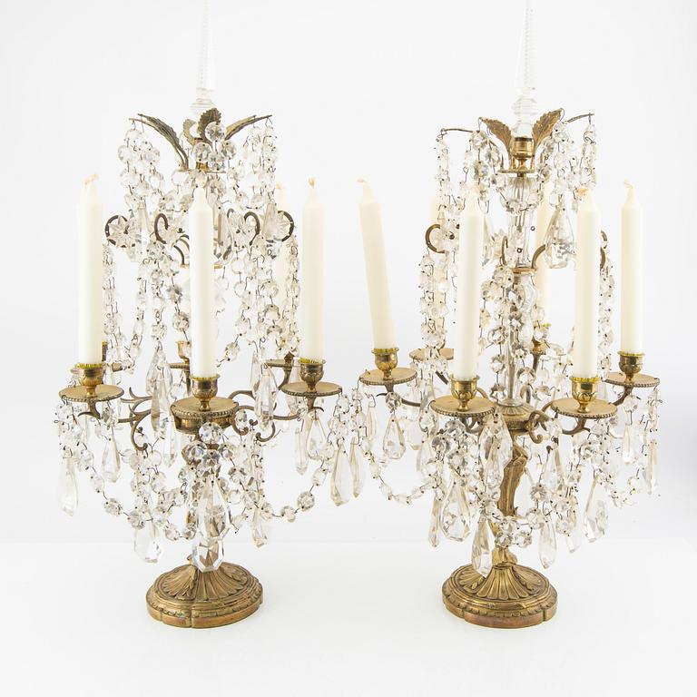 Pair of table lamps, Louis XV style, first half of the 20th century.