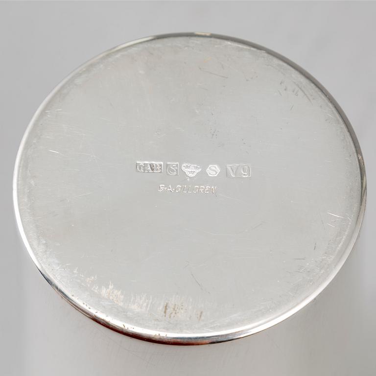SVEN ARNE GILLGREN, bägare, silver, GAB, Eskilstuna 1971.