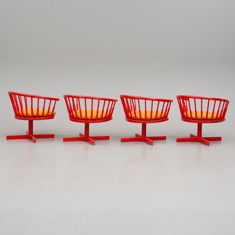 SNURRSTOLAR, 4 stycken, 1900-talets andra hälft.