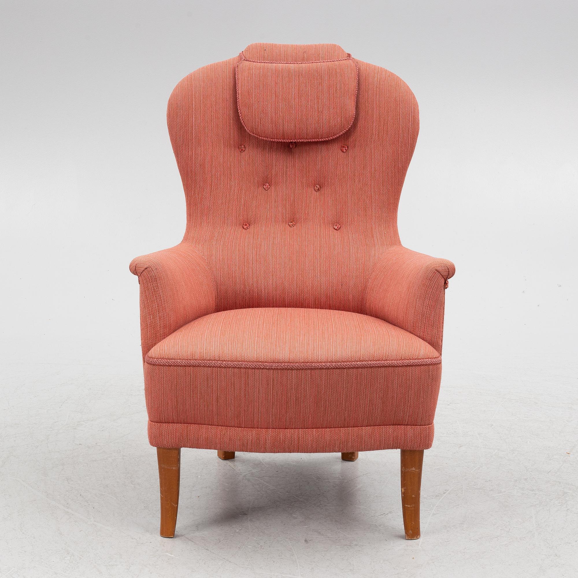 Carl Malmsten, armchair, "Farmor", OH Sjögren, second half of the 20th century.