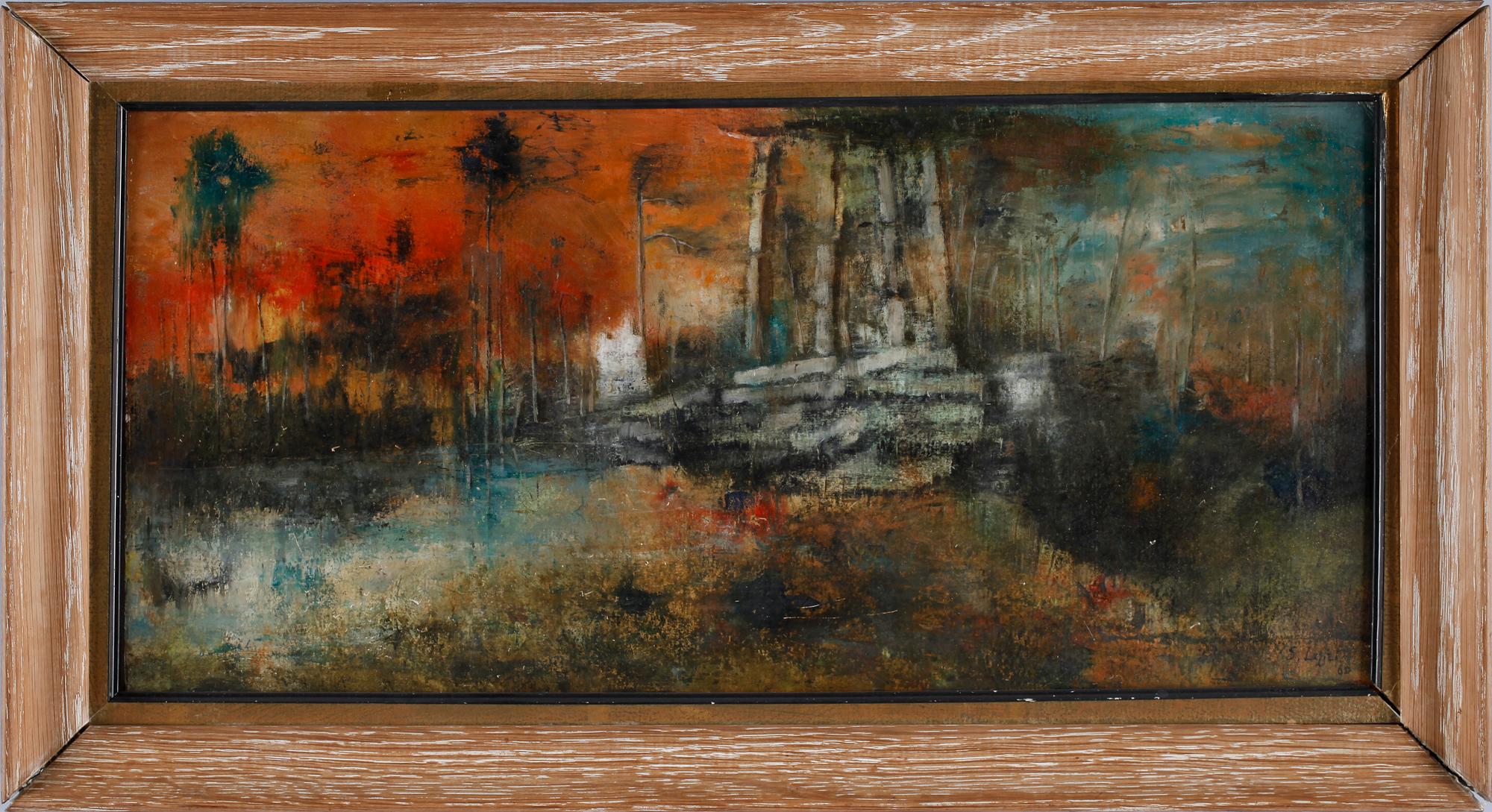 STANISLAS LEPRI, olja på pannå. Sign o dat 60.