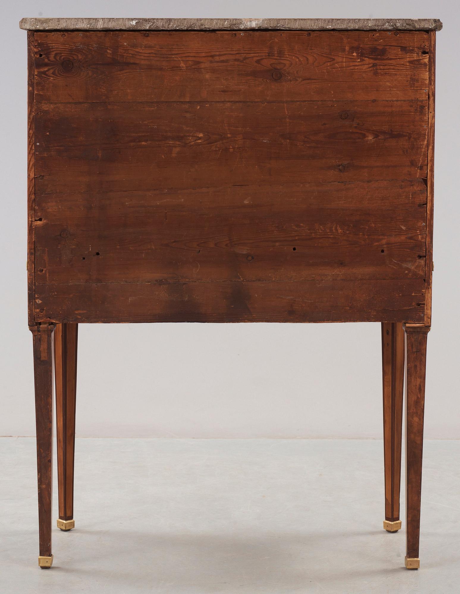 SEKRETÄR. Tillskriven Fredrich Iwersson (mästare i Stockholm 1780-1801). Gustaviansk.