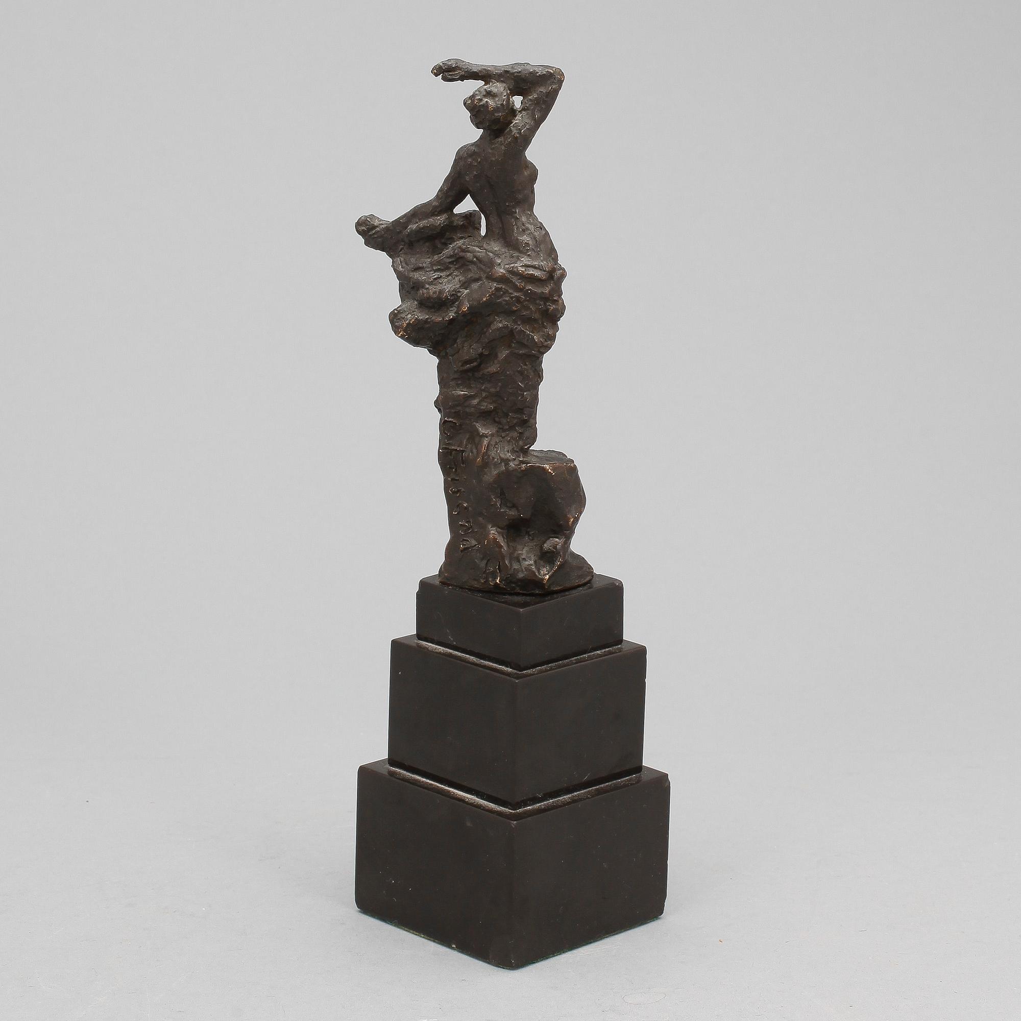 CARL FRISENDAHL, skulptur, brons. Sign.