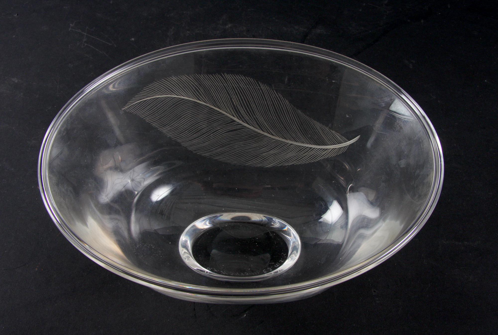 SKÅL, glas, E Hald, Orrefos 1973.