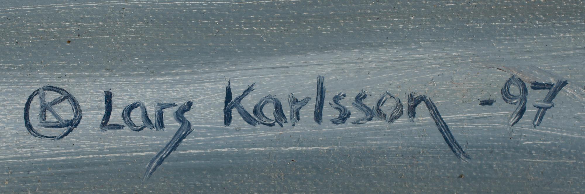 LARS KARLSSON, olja på pannå, sign och dat 97.