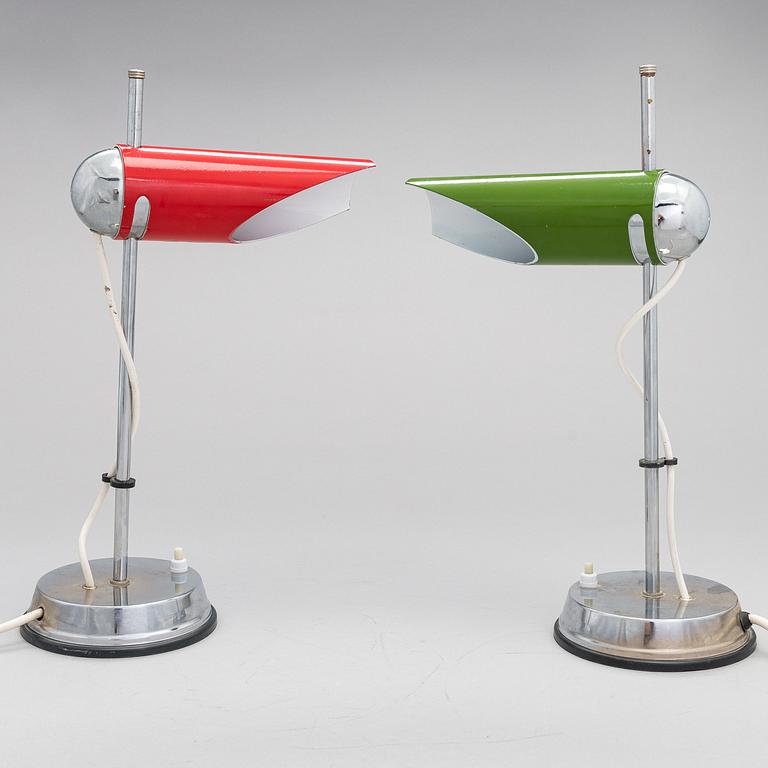 A pair of 1960's table lamps.