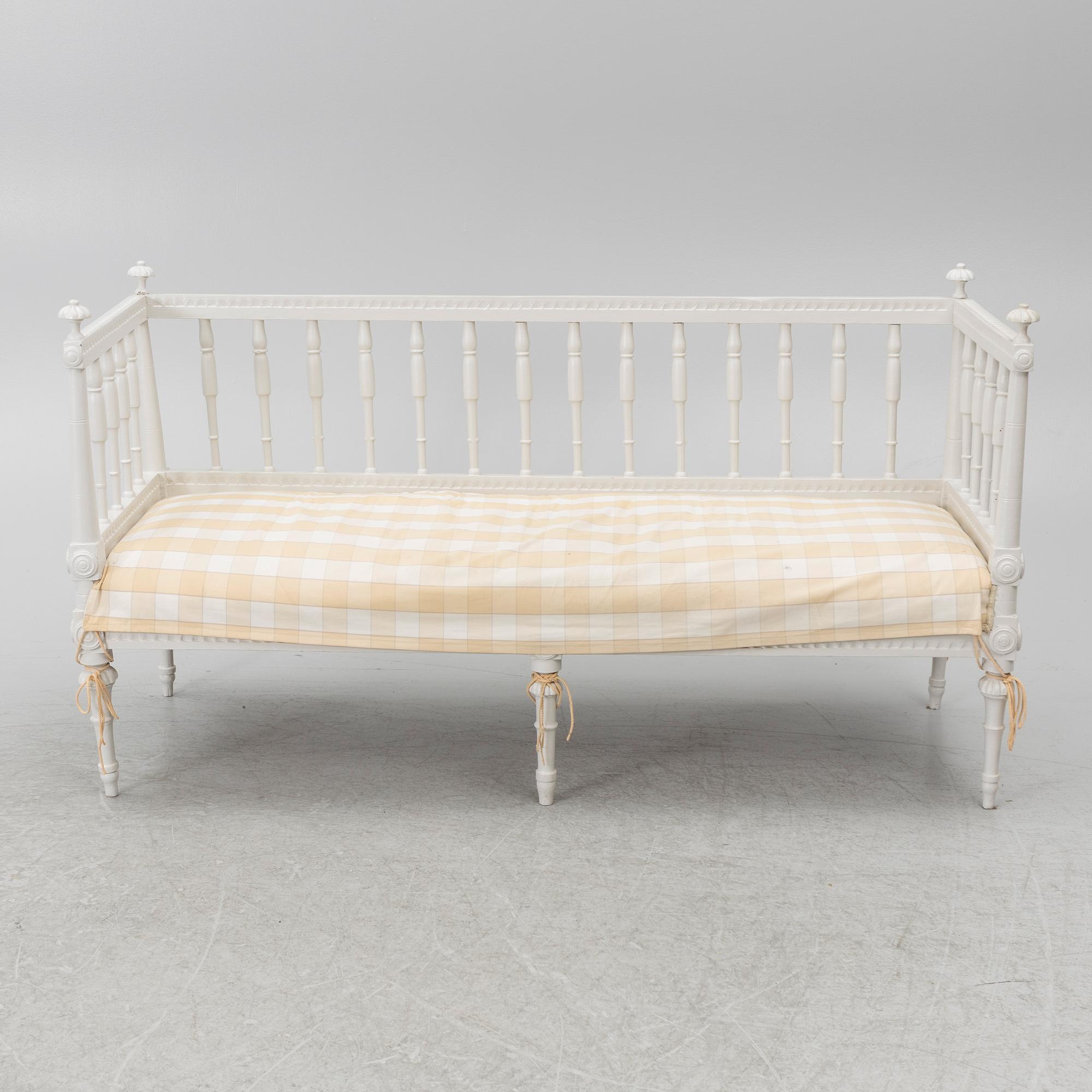 Sofa, Gustavian provincial work, early 19th century.
