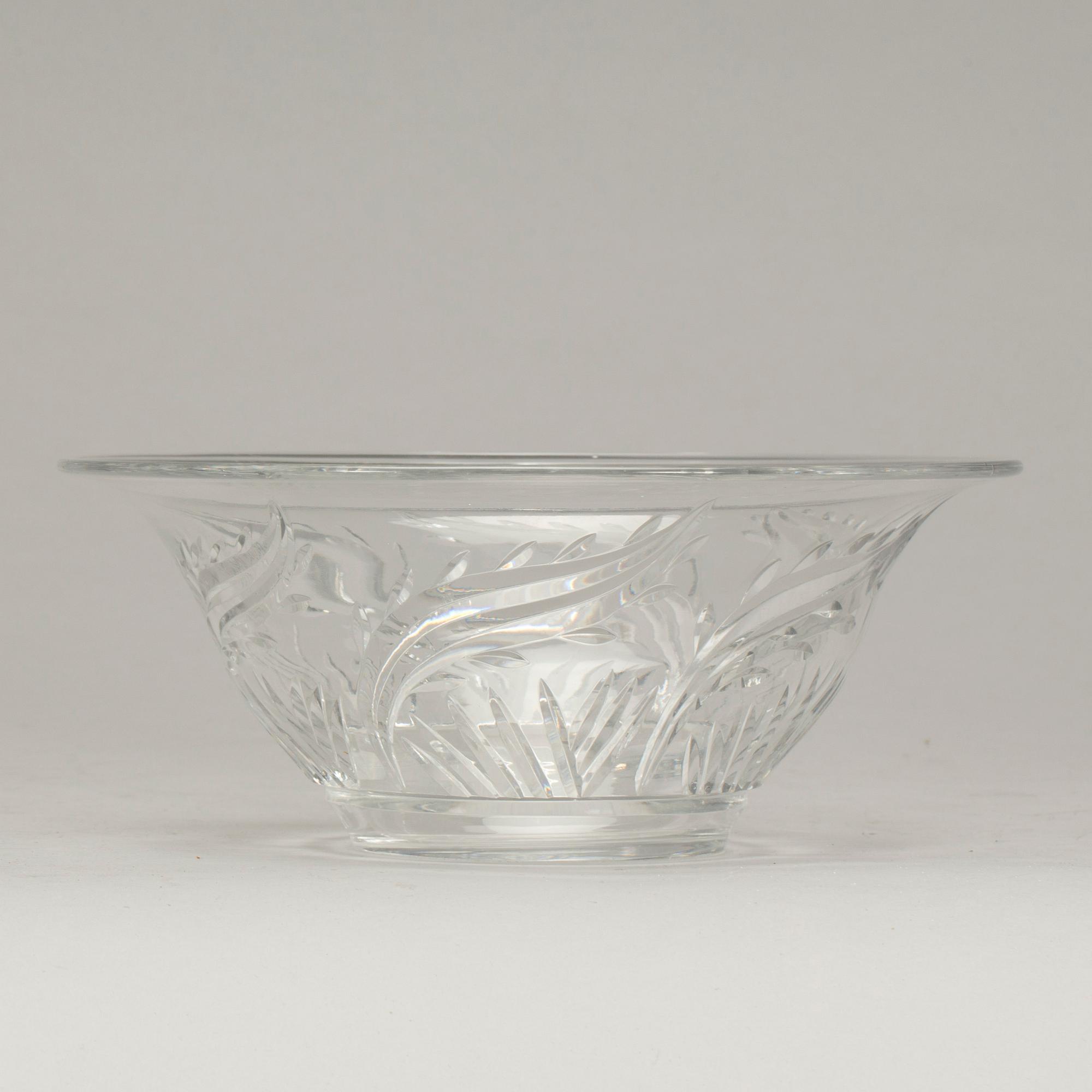 SKÅL, glas. "Idealblad", Evald Dahlskog, Kosta. Signerad.