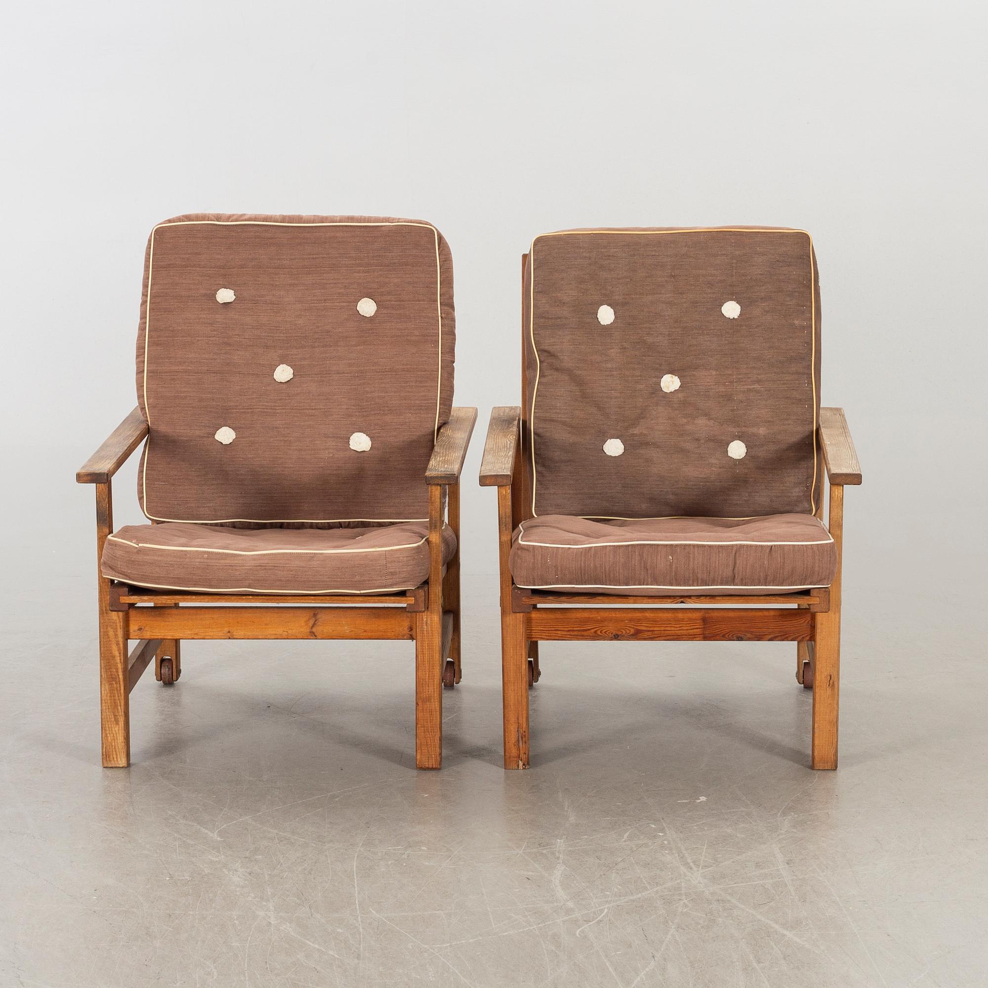 A pair of garden armcahirs, Elsa Stackelberg for Fri Form.