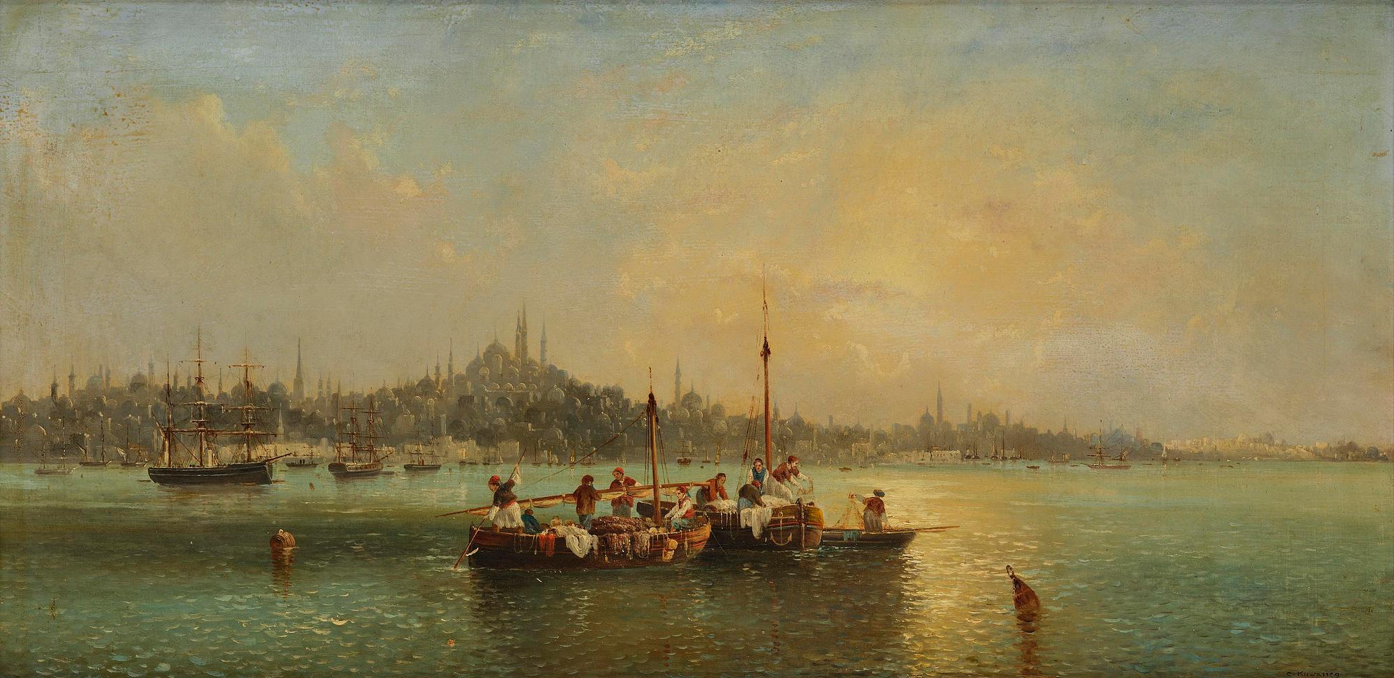 Charles Kuwasseg, Vy från Konstantinopel.