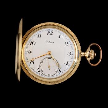 FICKUR, herr, Viking, 14K guld, savonett, 1900-talets första hälft.