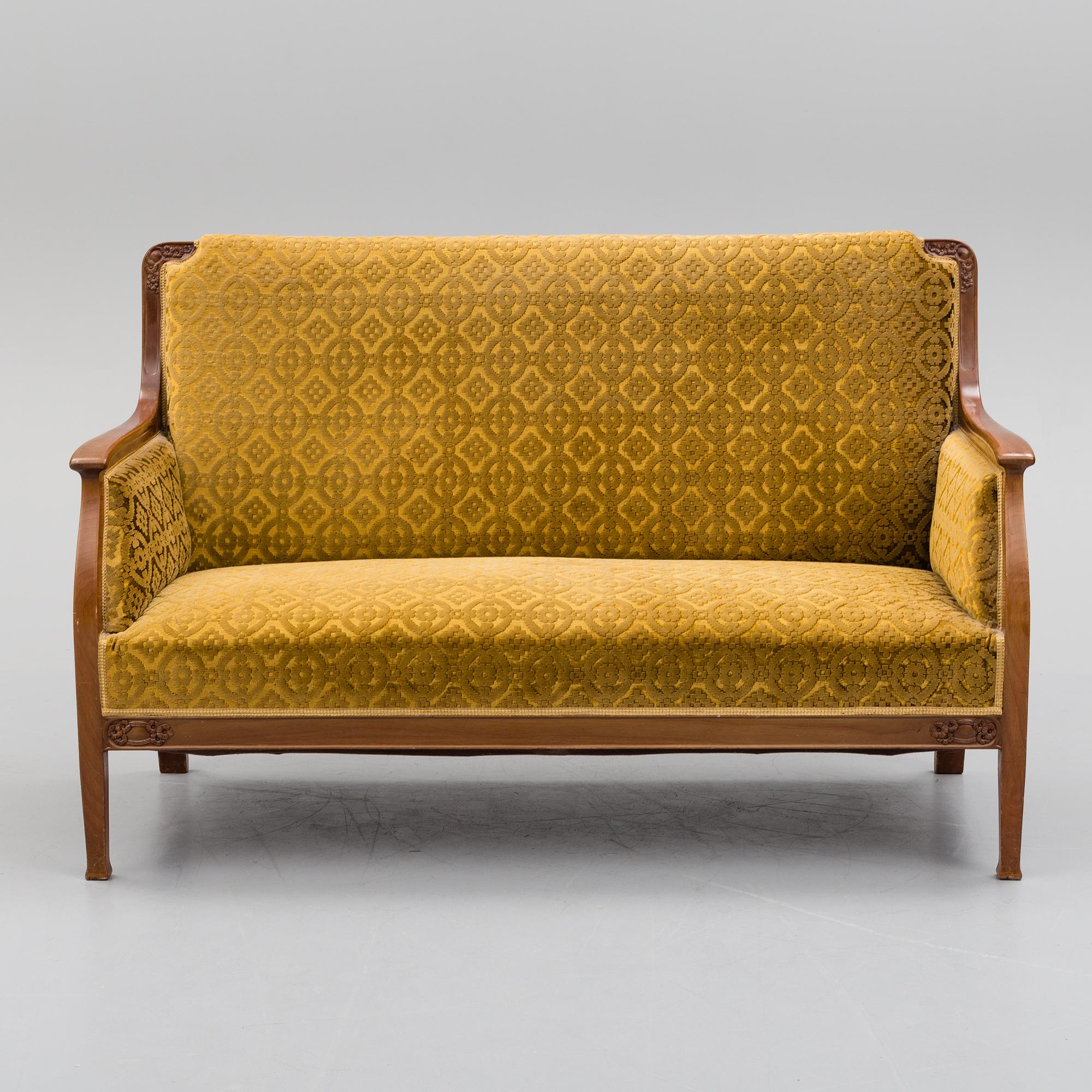 BOKHYLLA OCH SOFFA, jugend, 1900-talets början.