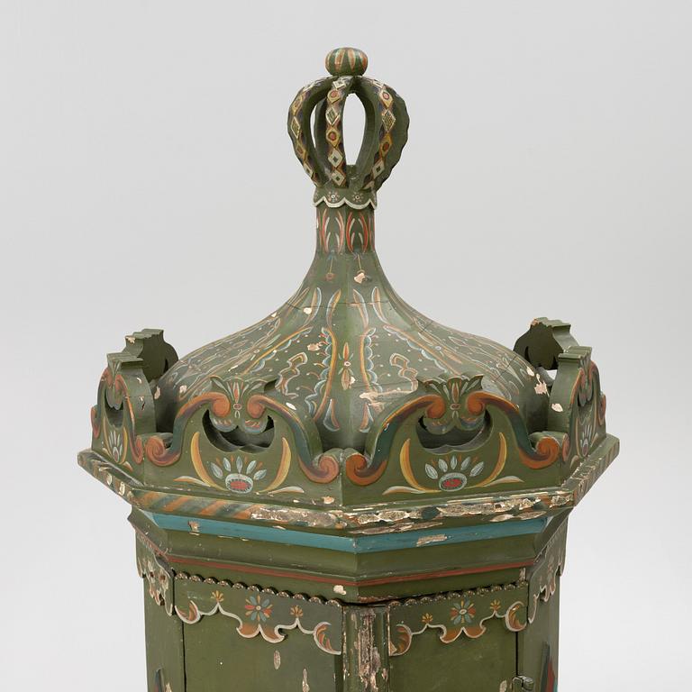 Corner cabinet, likely 18th century.