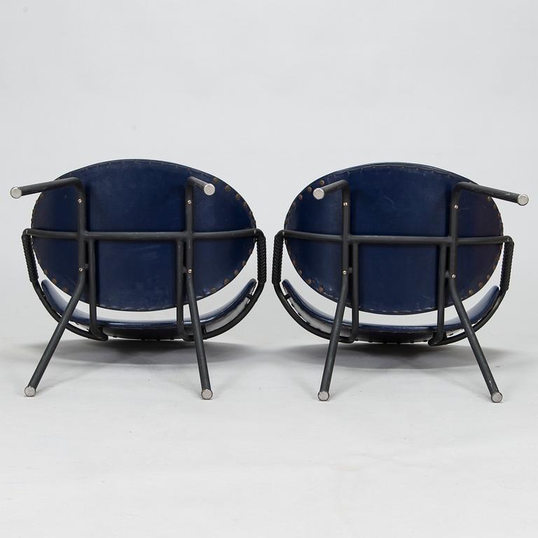 Olof Kettunen, a pair of 'TU612' chairs, manufacturer J. Merivaara, mid-20th century.