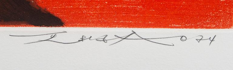 Zao Wou-ki, a signed and numbered colour etching.