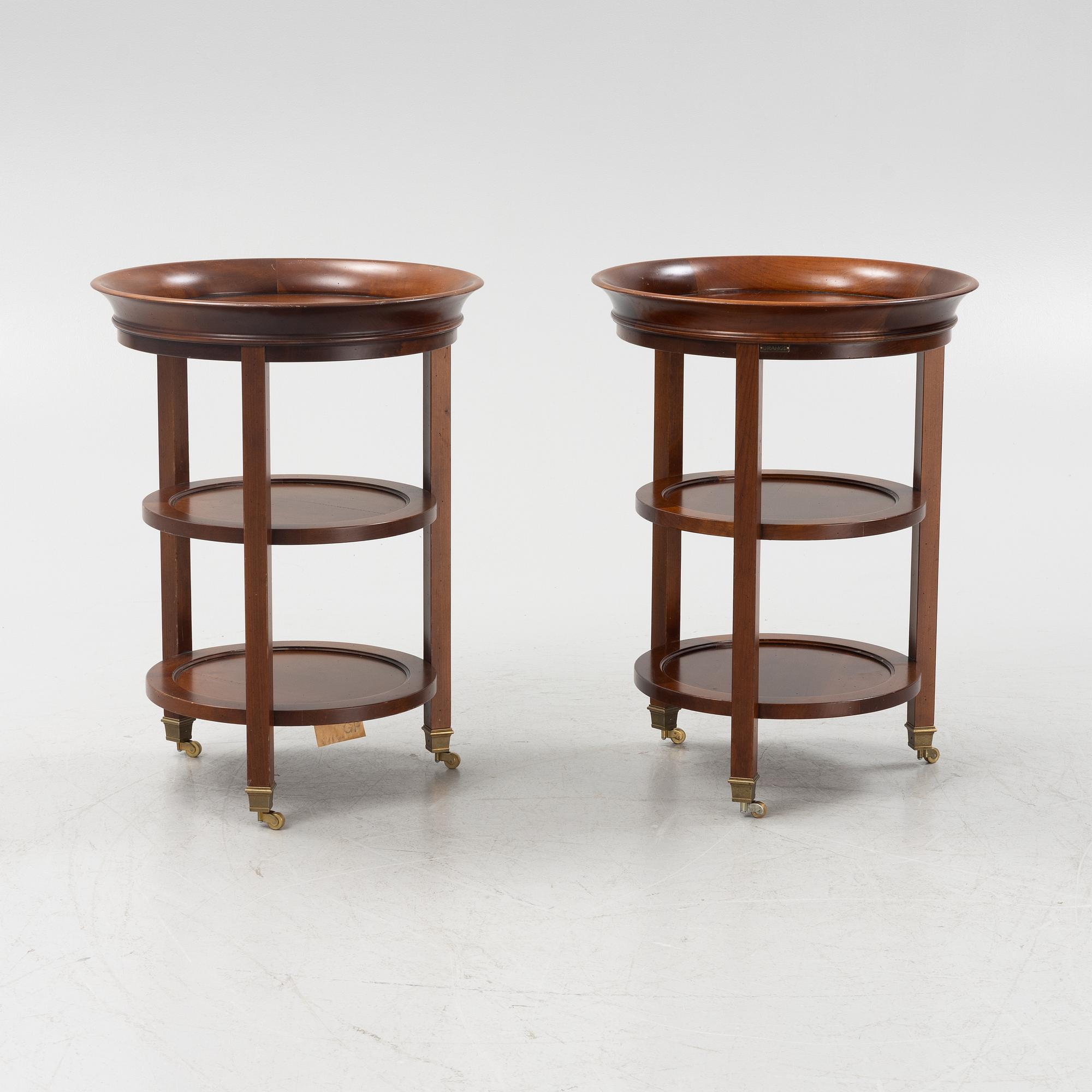 A pair of side tables, France, later part of the 20th Century.