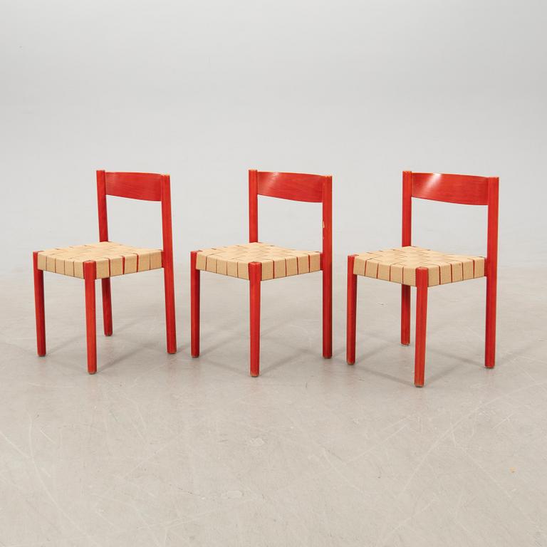 Axel Larsson, chairs, 7 pcs, for Balzar Beskow, 1970s,.