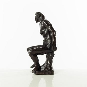 Gudmar Olovson, sculpture. Signed. Numbered. Foundry mark. Bronze, height 30 cm, length 21.5 cm.